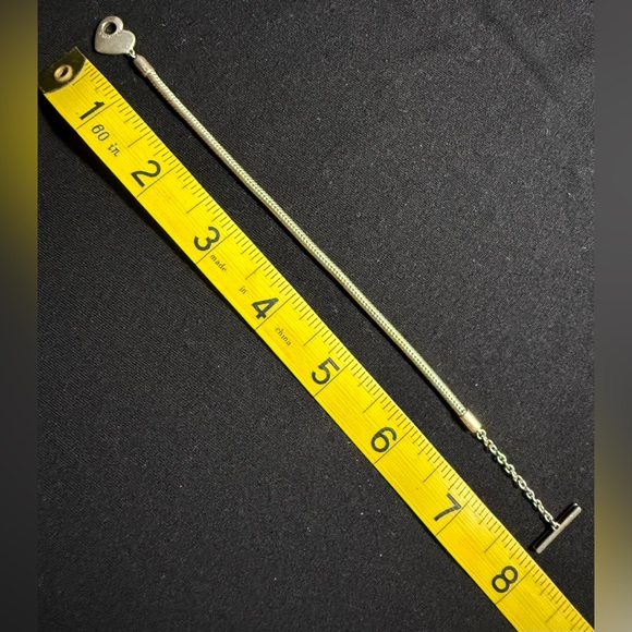 Authentic PANDORA Moments Snake Chain Bracelet Love Heart T-Bar Chain ✨ GUC - Picture 4 of 7